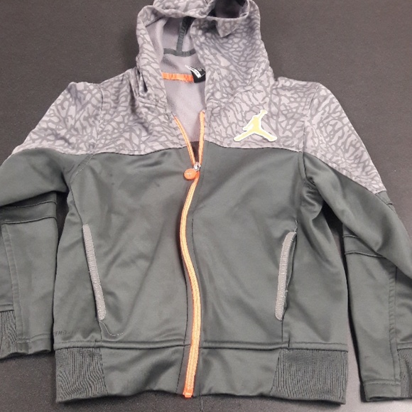 Jordan Other - Jordan Kids Hoodie in Gray with Orange Accents